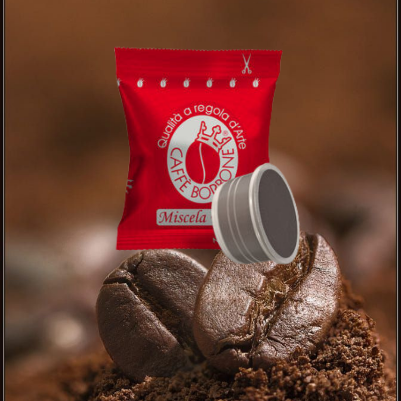 Capsule Borbone Compatibili Miscela ROSSA - Confezione 50 capsule