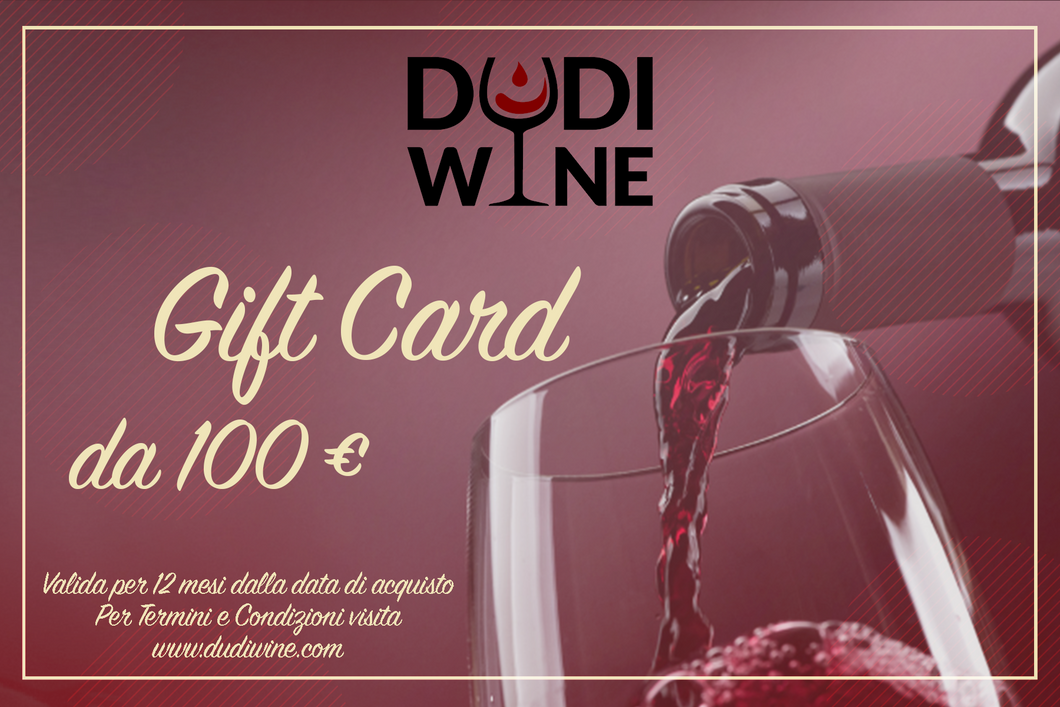 Gift Card 100€-Dudi Wine