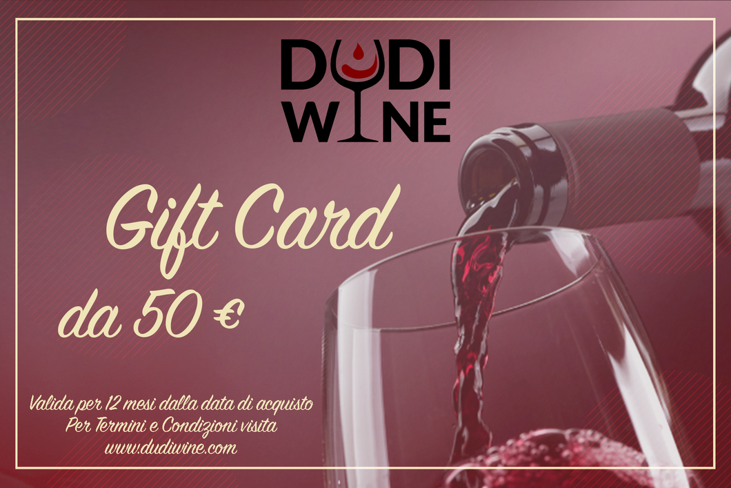 Gift Card 50€-Dudi Wine