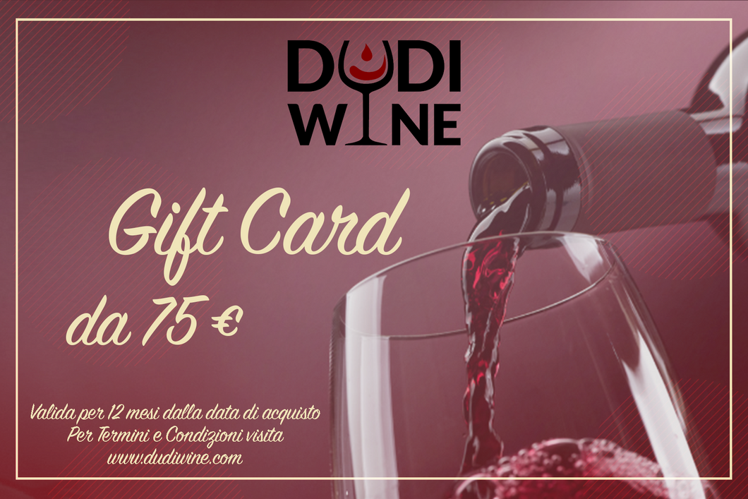 Gift Card 75€-Dudi Wine