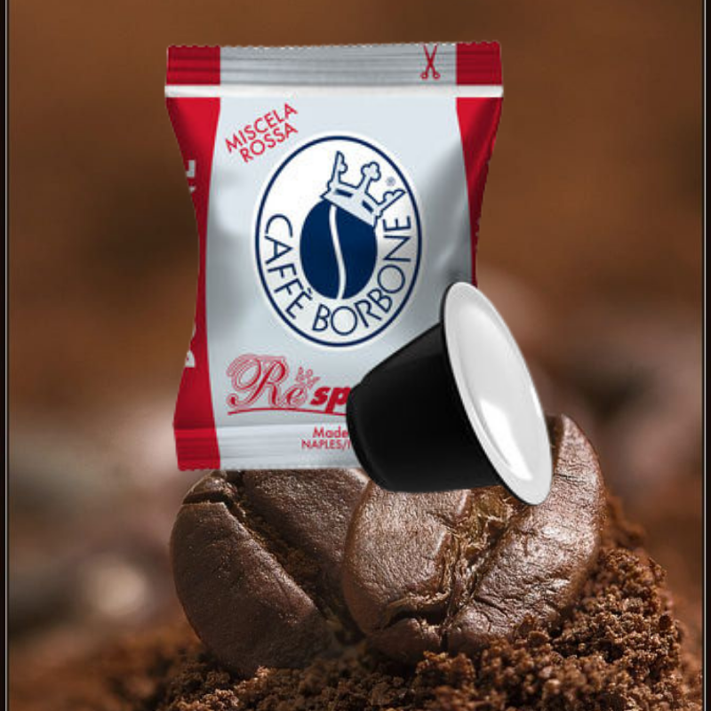 Capsule Borbone Compatibili con macchine ad uso domestico Nespresso®* Miscela ROSSA - Confezione 50 capsule
